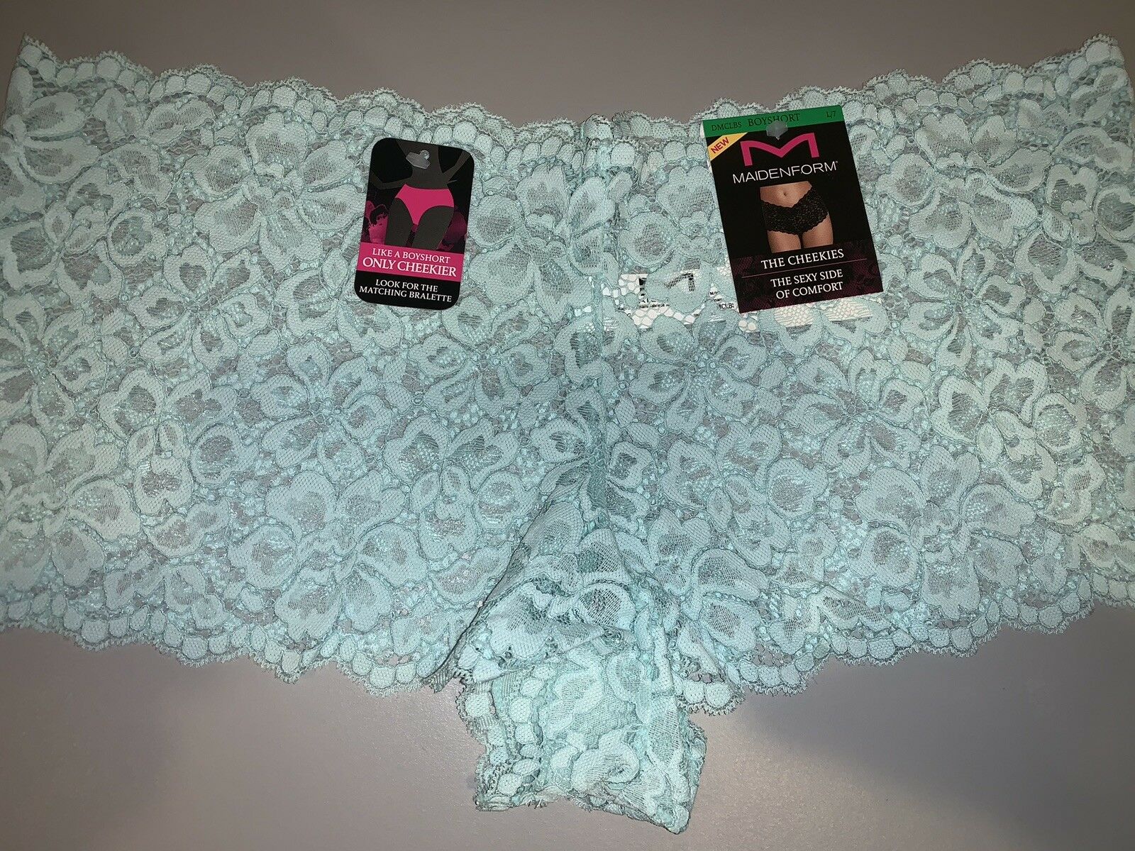 Free download Maidenform Allover Lace Cheeky Boyshort Panty Spearmint 