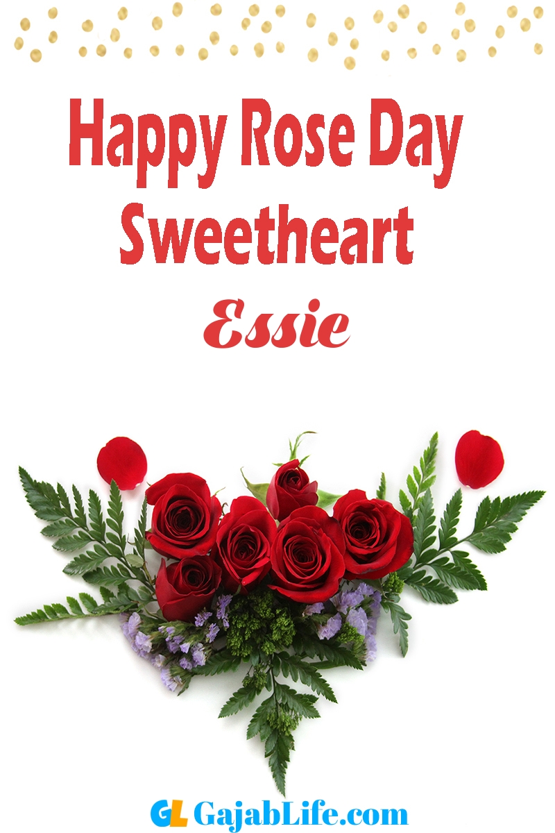 Essie Happy Rose Day Image Wishes Messages Status Cards