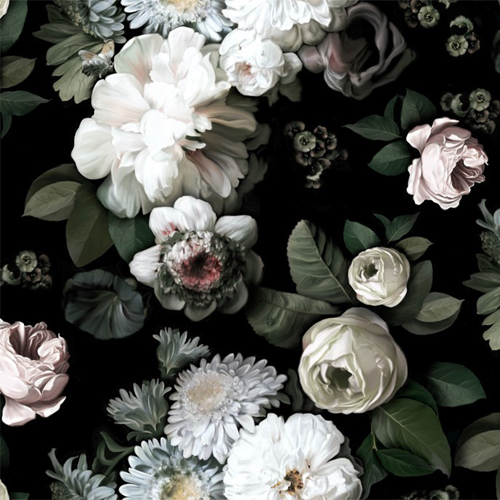 On Trend Dark Florals Flowerona