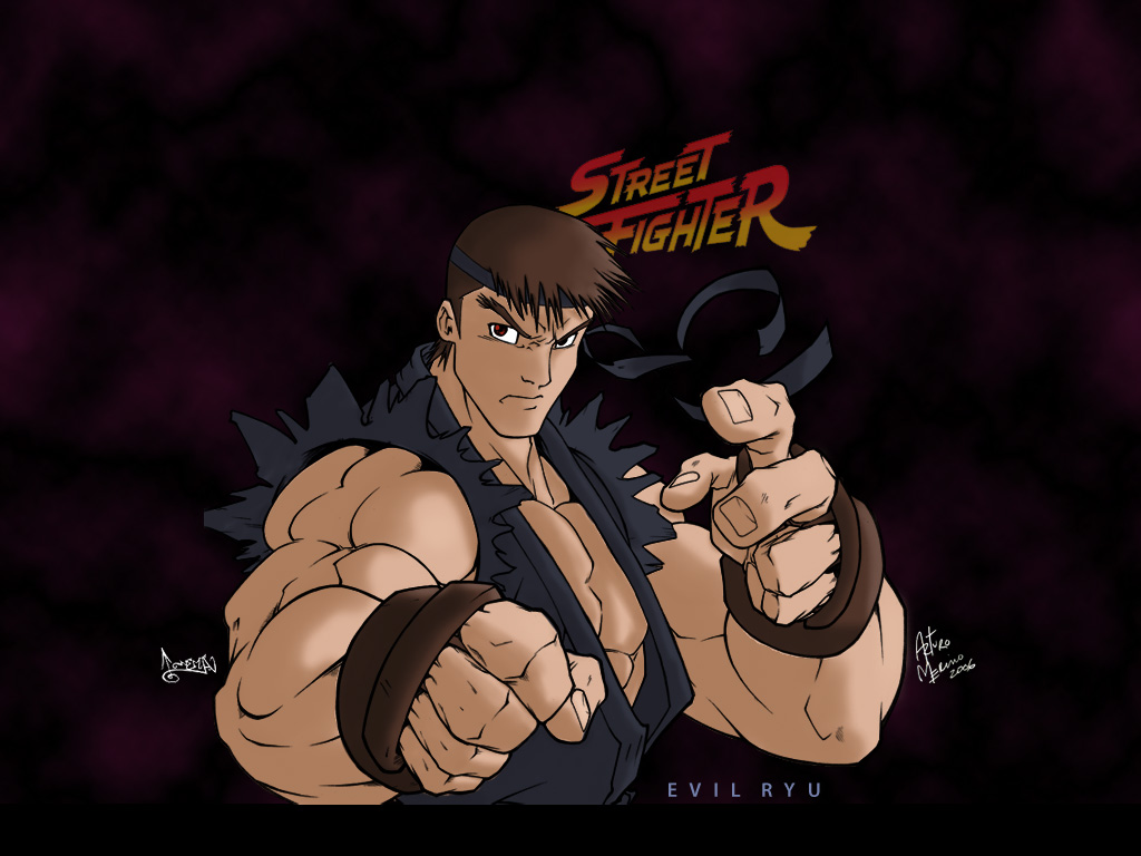 Evil Ryu Wallpaper By Artmer