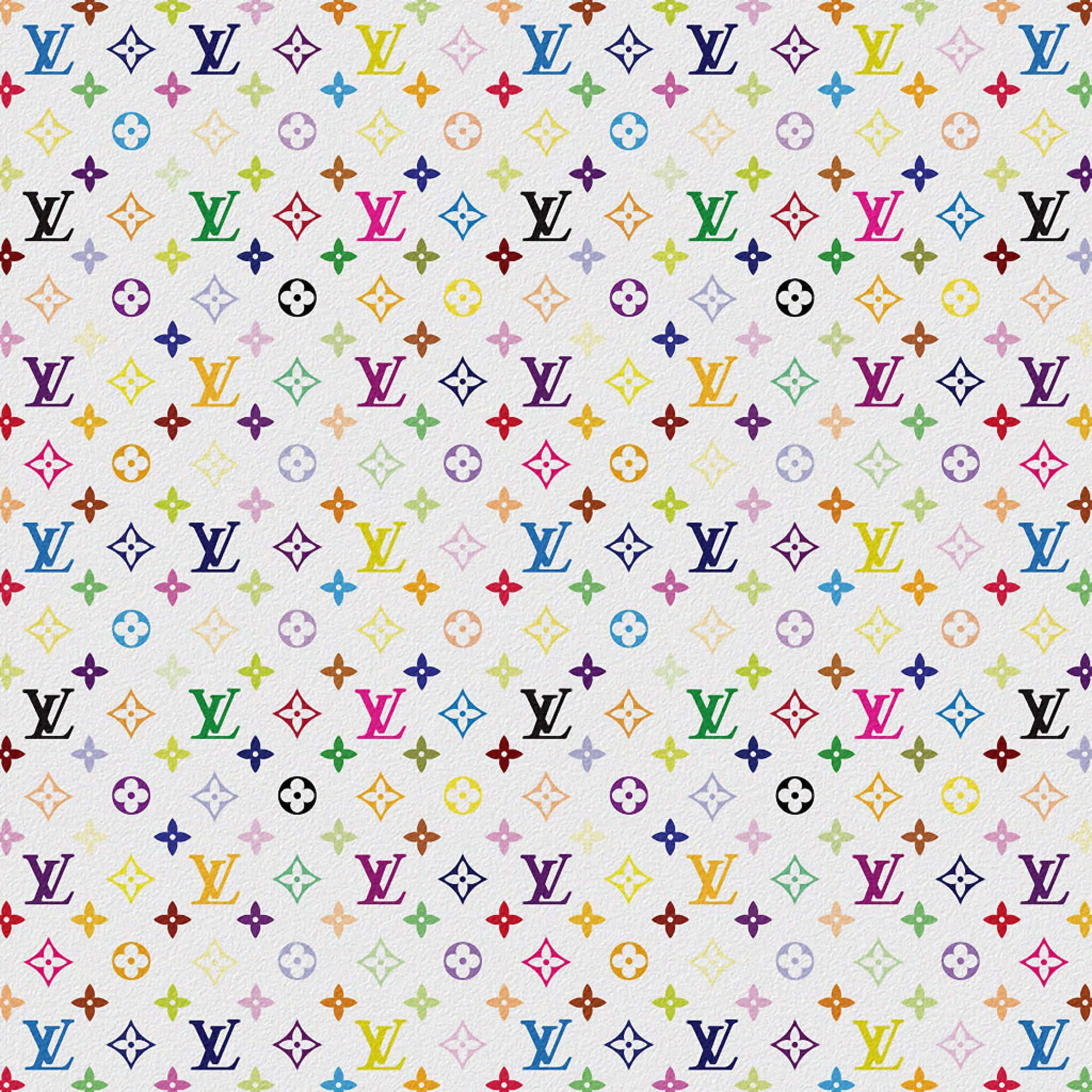Brighten Up Your Day With A Bold Louis Vuitton Print Wallpaper