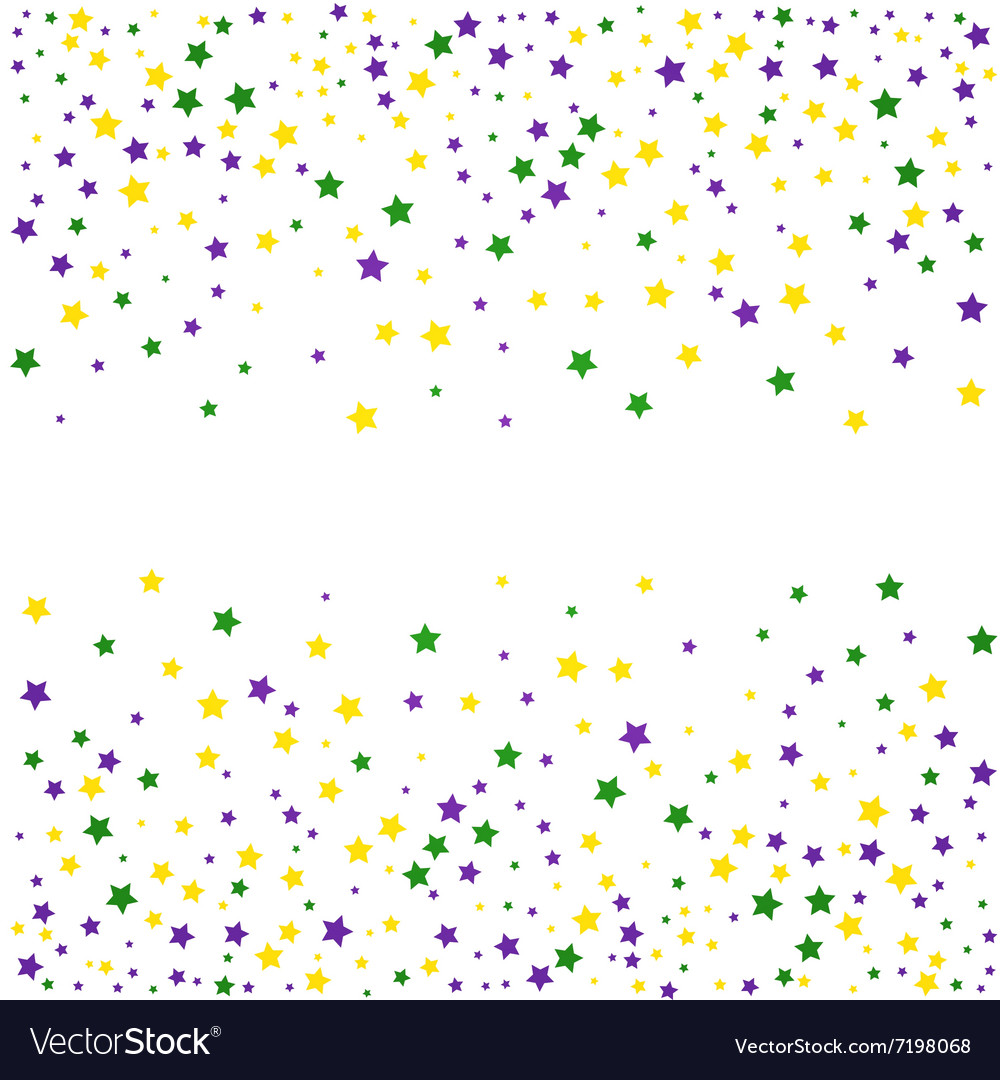 Mardi Gras Background With Stars Royalty Vector Image
