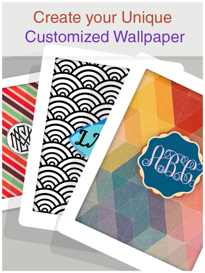 Lots Of Combinations Monogrammed Wallpaperfrom Themes Like