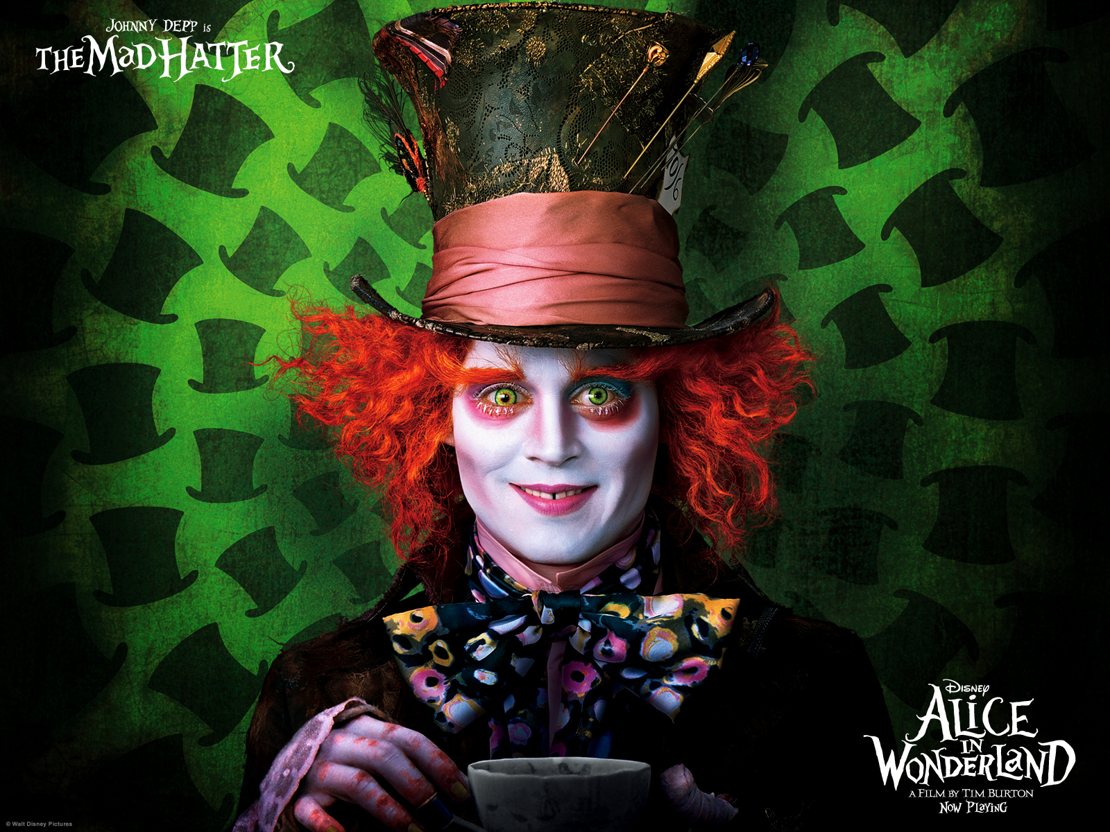 Johnny Depp As The Mad Hatter Wallpaper Click Picture For High