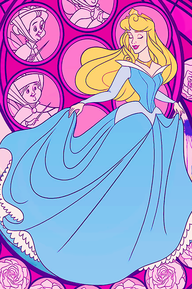 Disneytasthic Disney Princess Stained Glass iPhone Background Part