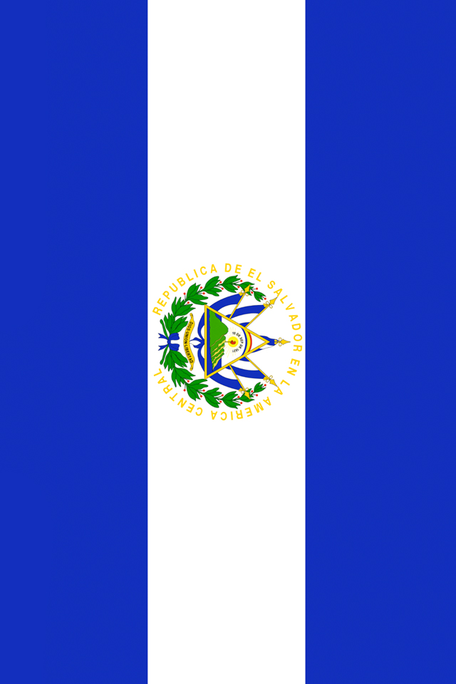 El Salvador Flag iPhone Wallpaper HD