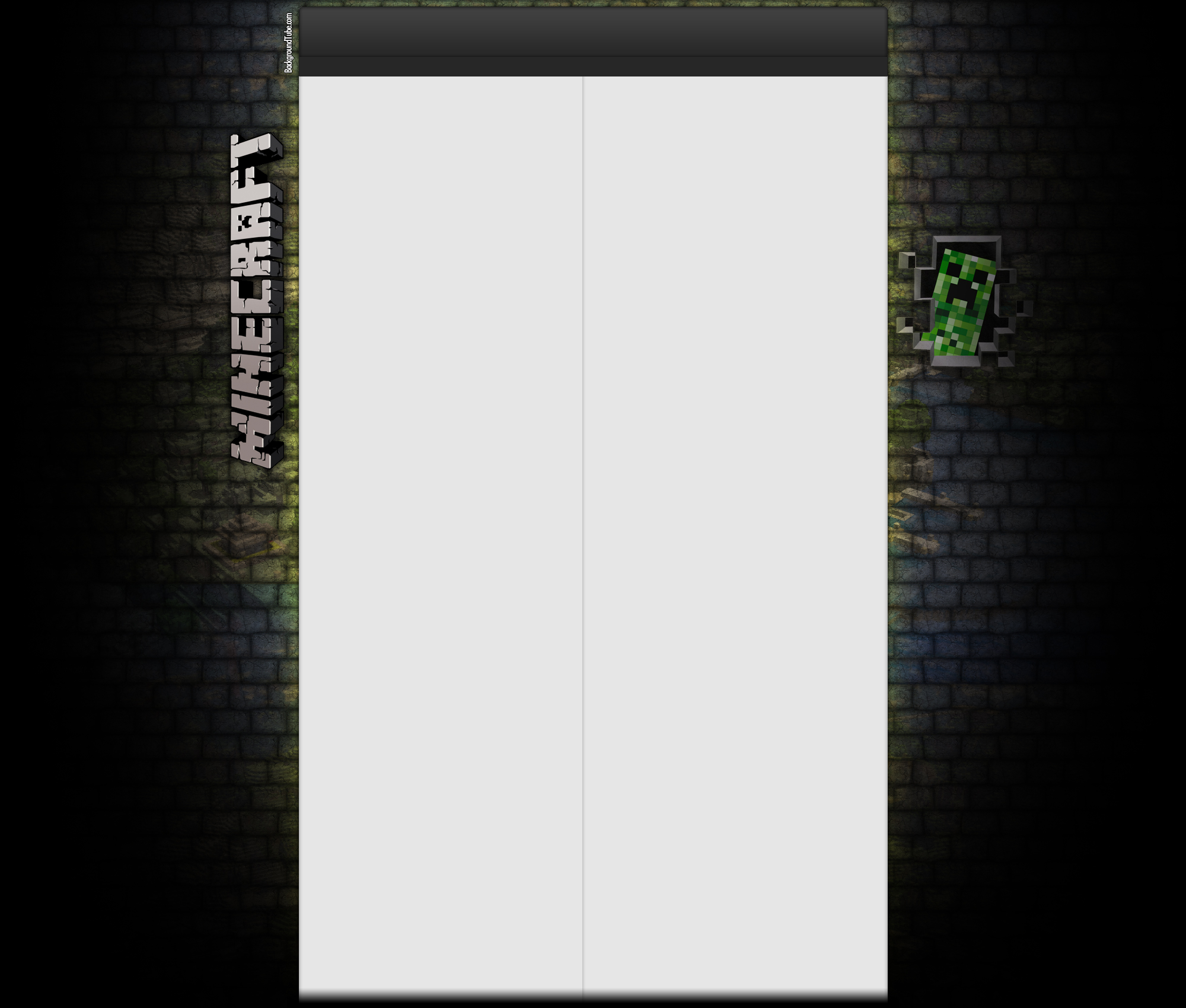 Minecraft Brick Background And Avatar Use As