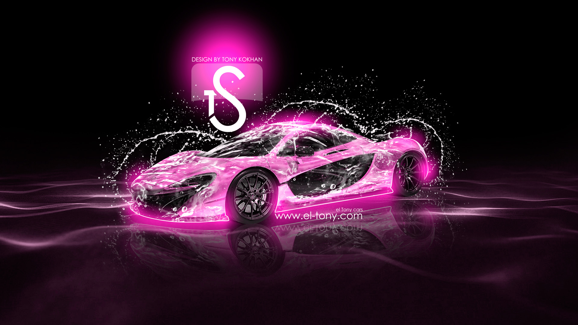 Neon Pink Cars Wallpaper