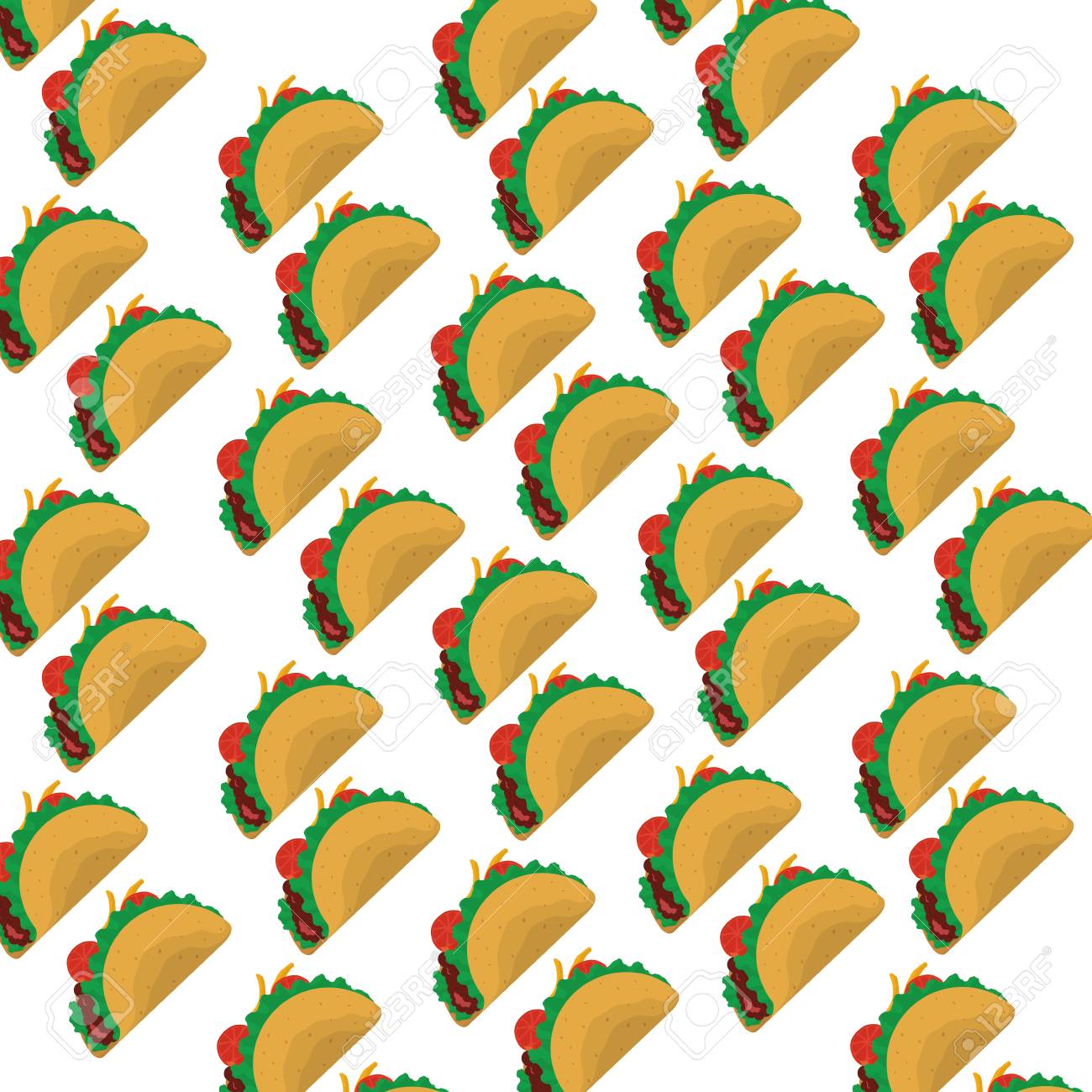 Taco Background Mexico Landmark And Mexican Culture Theme