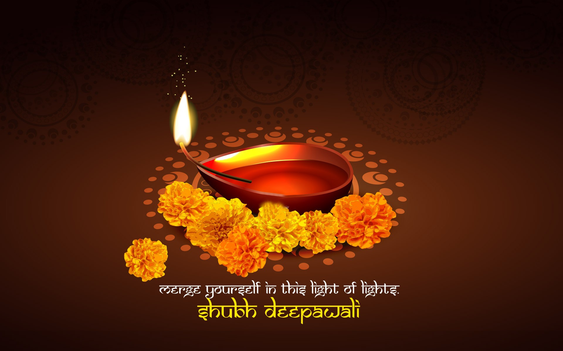 Happy Diwali Greeting Wallpaper