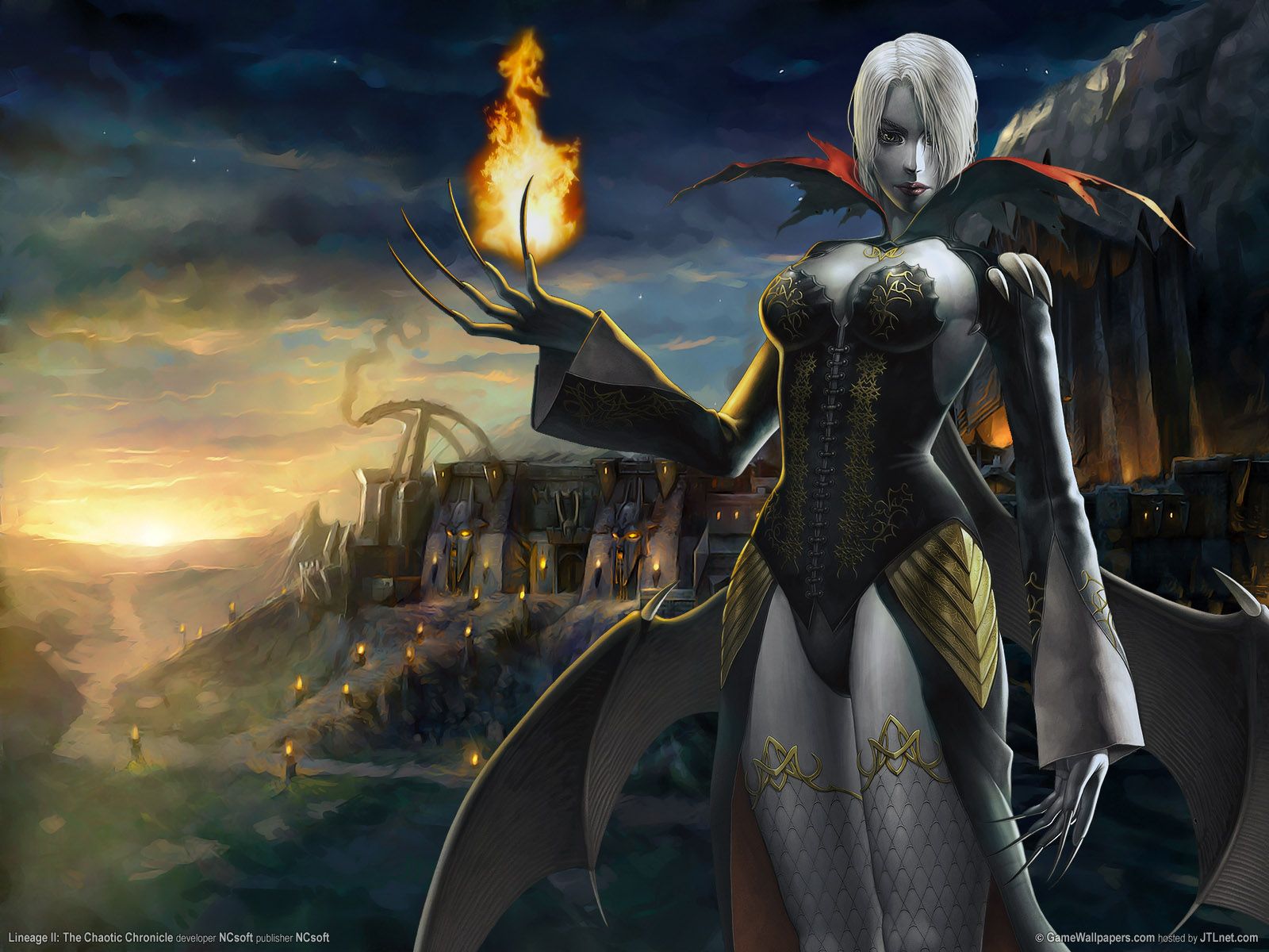 Lineage2 Dark Elf HD Wallpaper