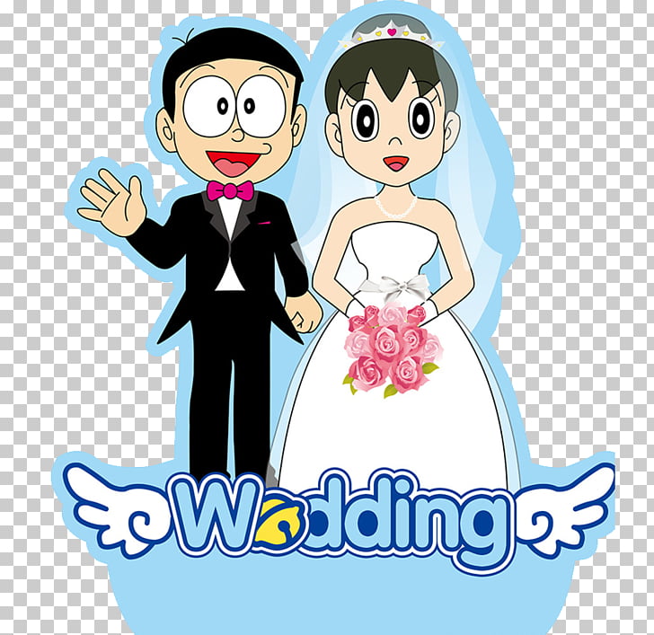 Nobita Shizuka Wedding Wallpaper