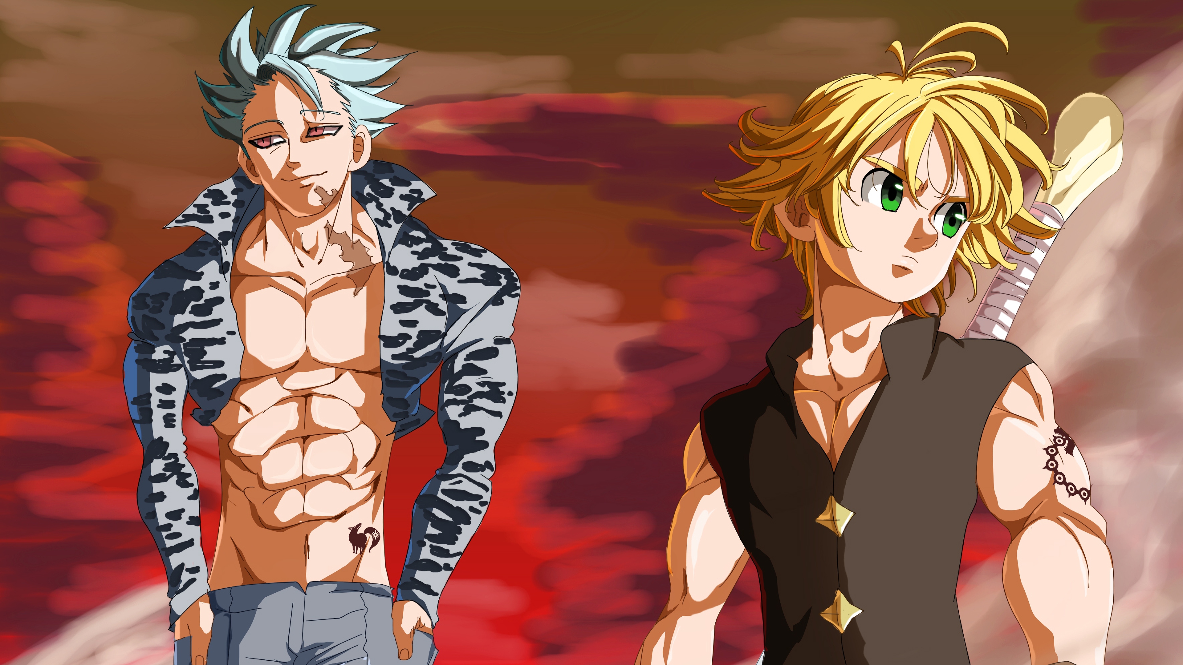 The Seven Deadly Sins 4k Ultra HD Wallpaper Background Image