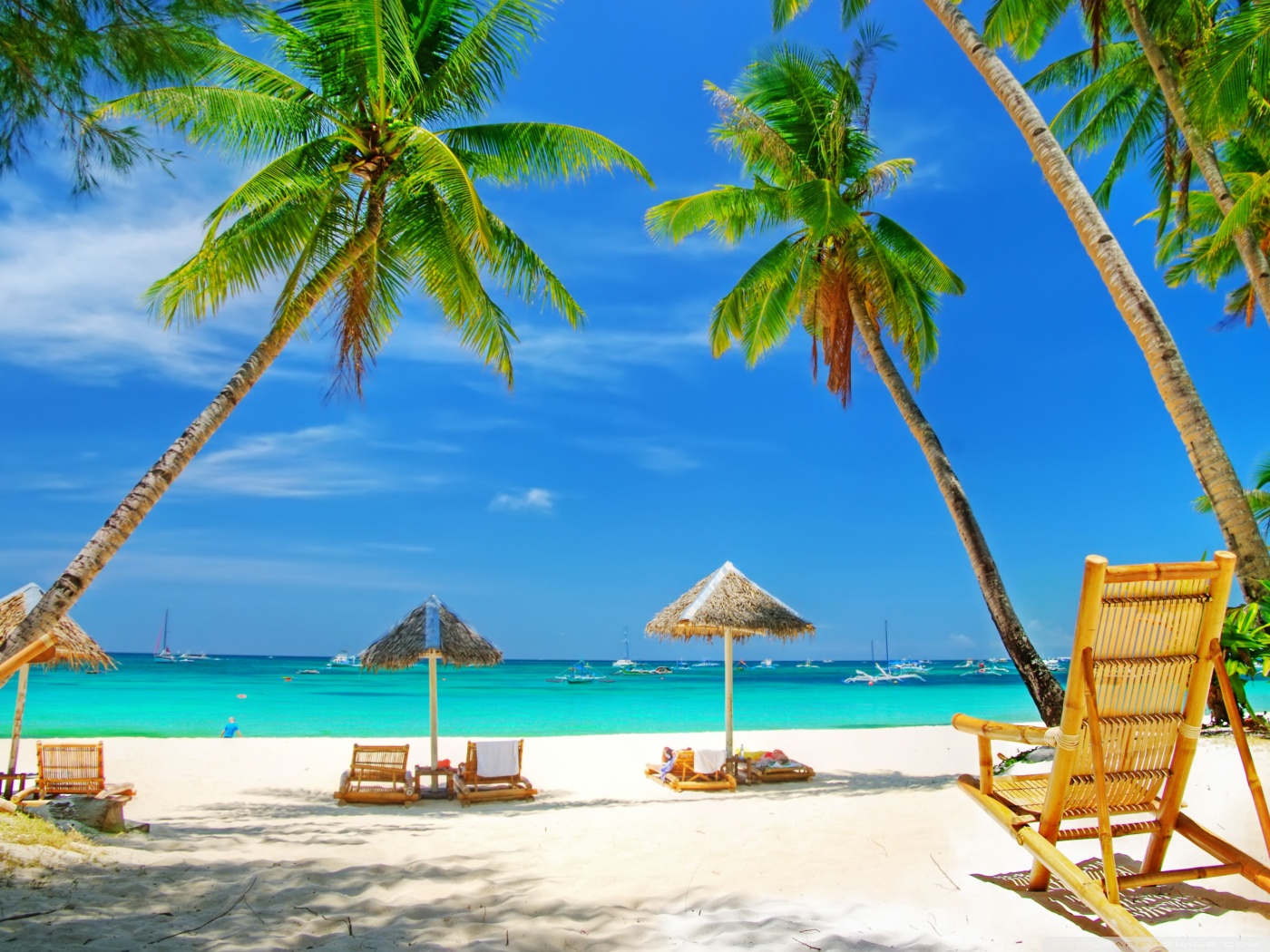 Tropical Paradise Beach 4K HD Desktop Wallpaper for 4K Ultra HD