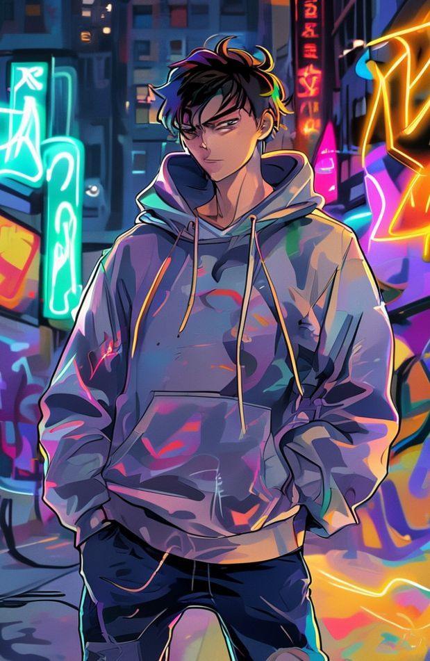 Anime Guy With Hoodie Wallpaper