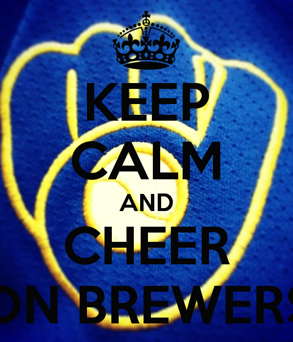 Keep Calm And Cheer On Brewers Carry Image