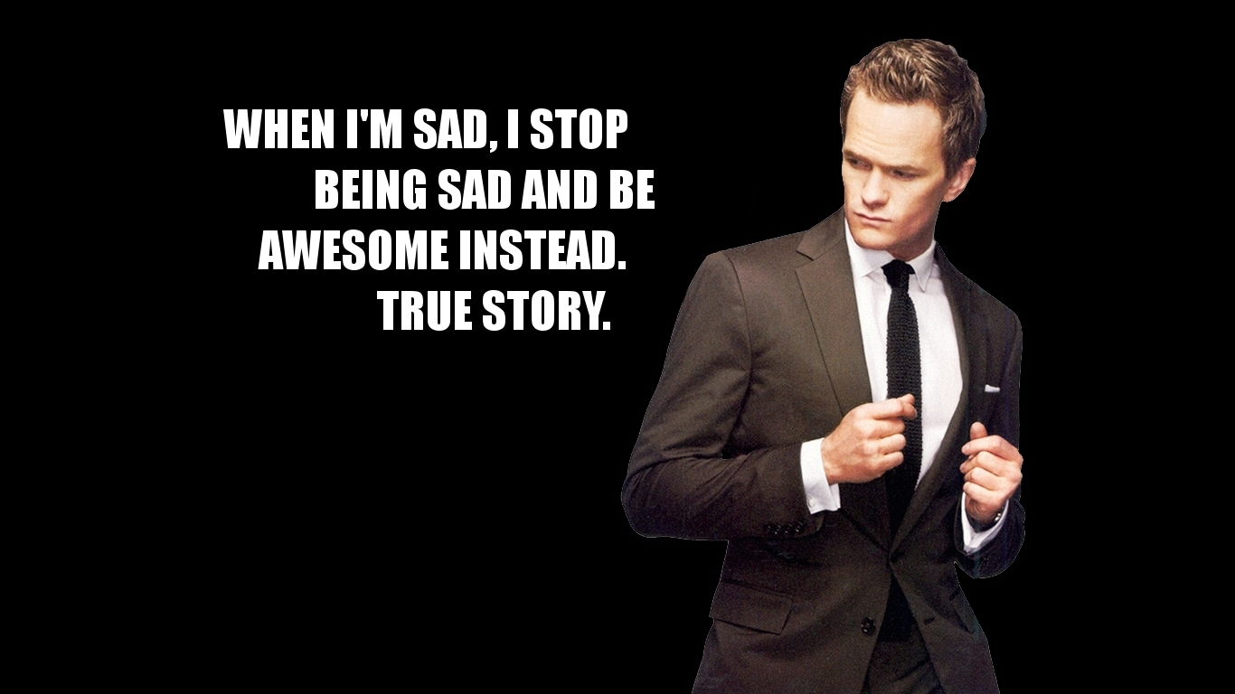 Quotes Barney Stinson How I Met Your Mother Black Background