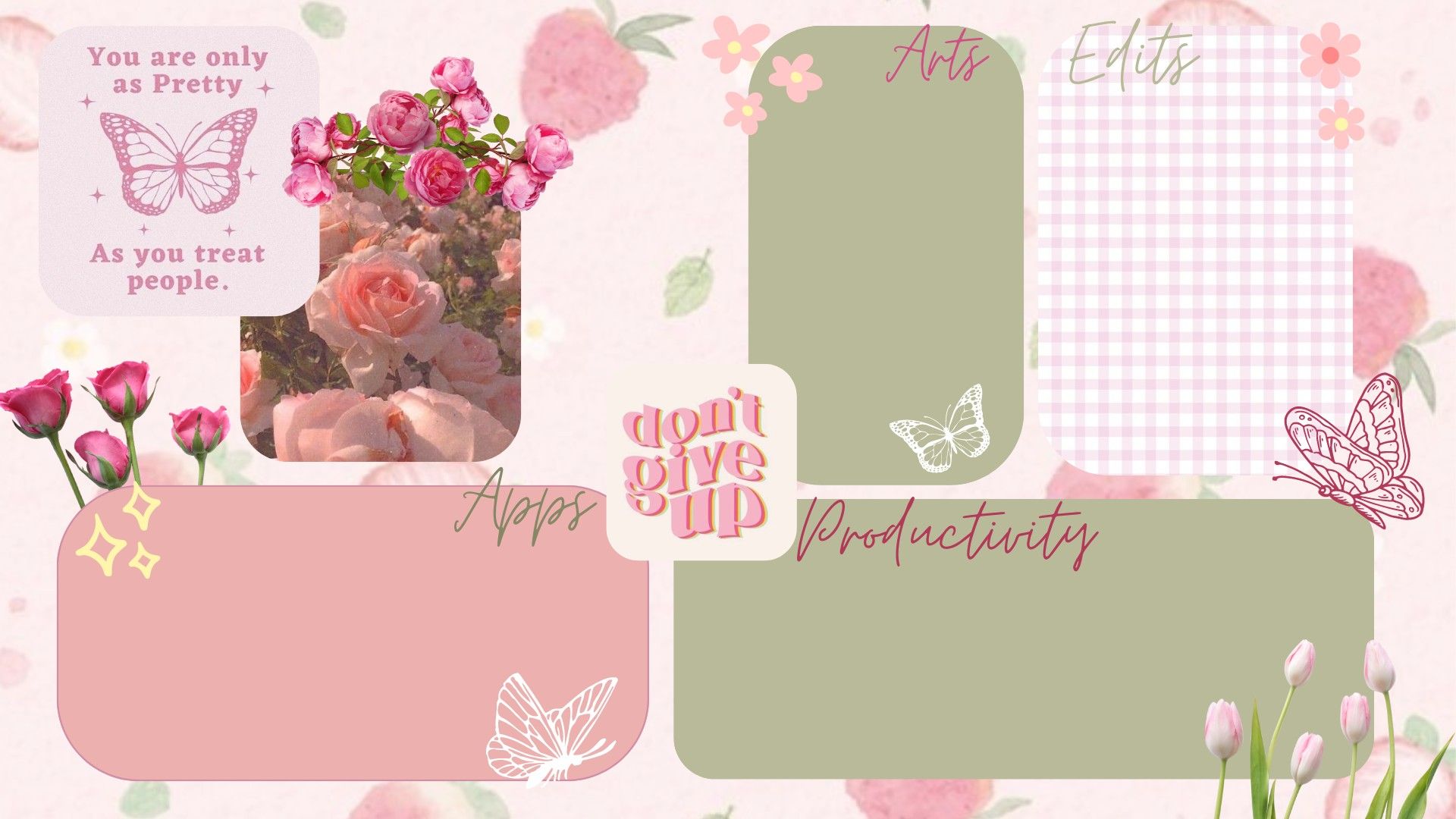 Aesthetic Organizer Wallpaper Desktop