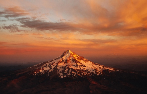 Mount Hood Oregon Peak Volcano Wallpaper