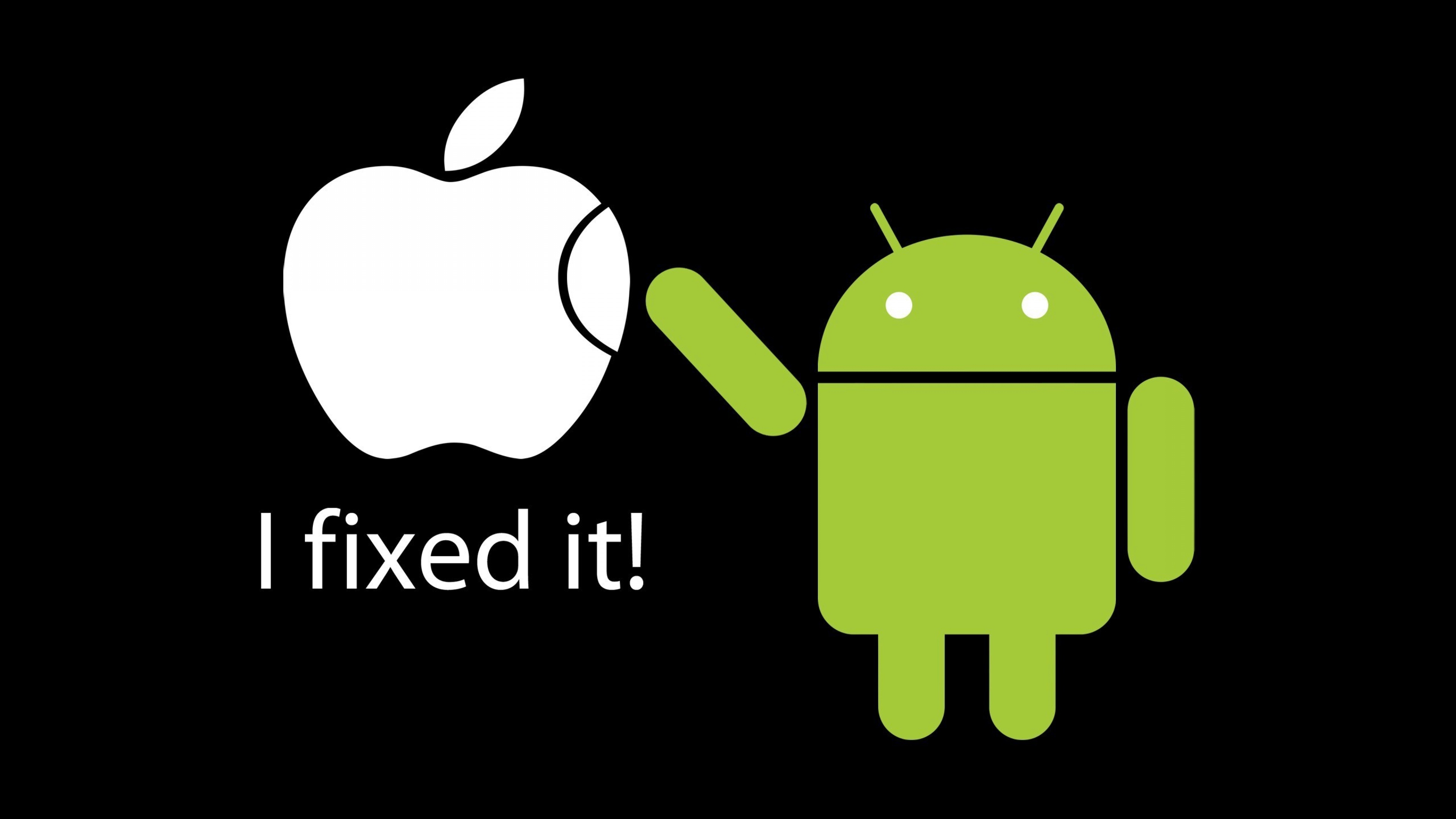 Wallpaper Apple Android White Green Text