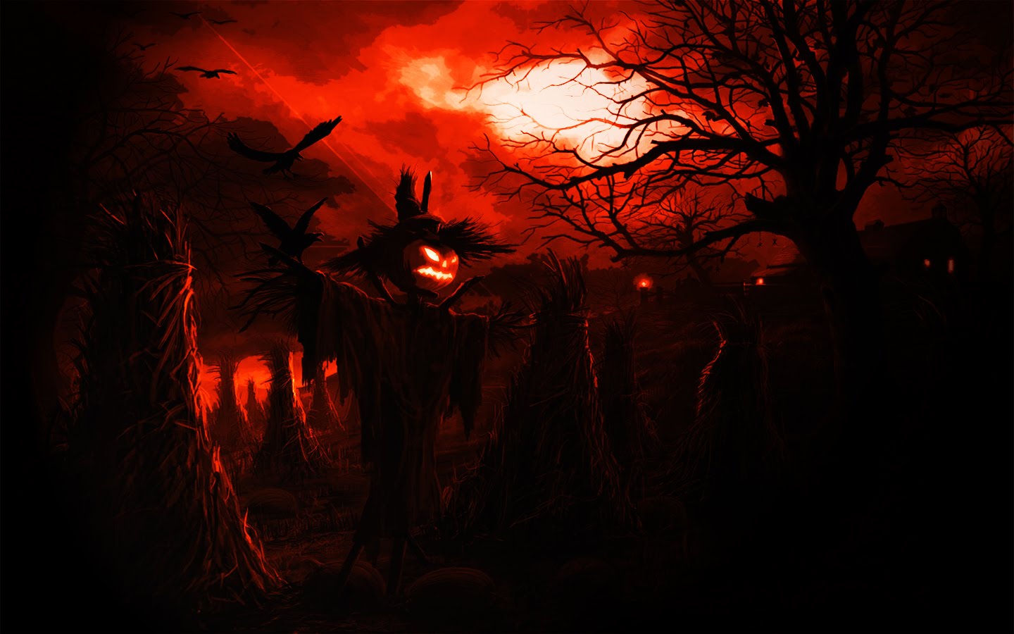 Creepy Halloween Desktop Wallpaper HD Background