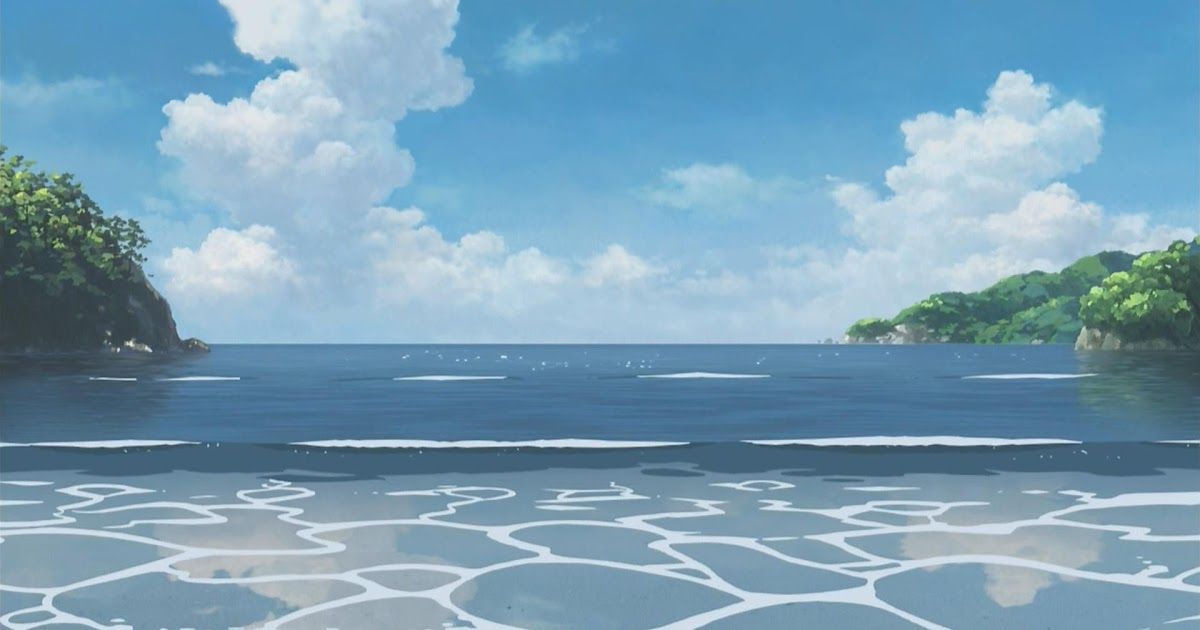 HD wallpaper anime girl ocean fish ship beach dress sky moon  clouds  Wallpaper Flare