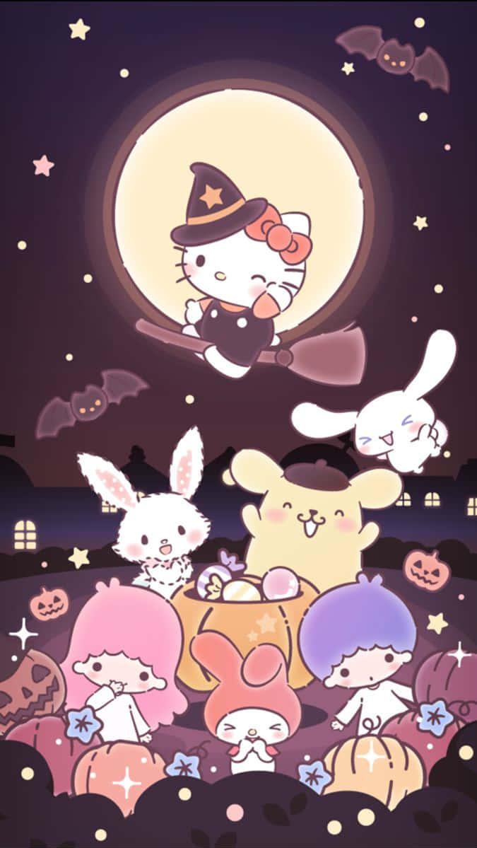 Hello Kitty Witch Halloween Sanrio Pfp Wallpaper