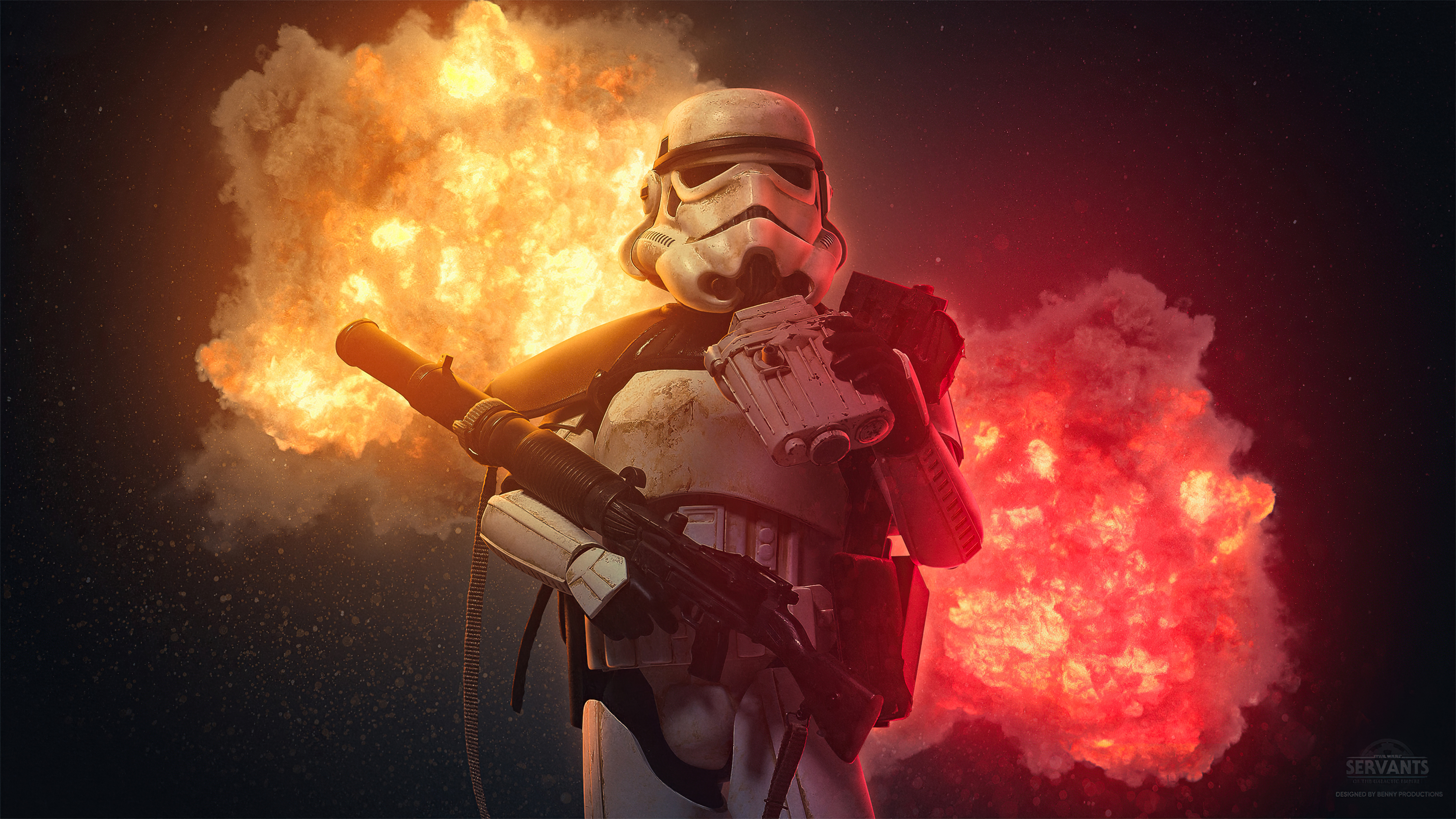 Stormtrooper Explosion 4k HD Movies Wallpaper Image Photos And Picture