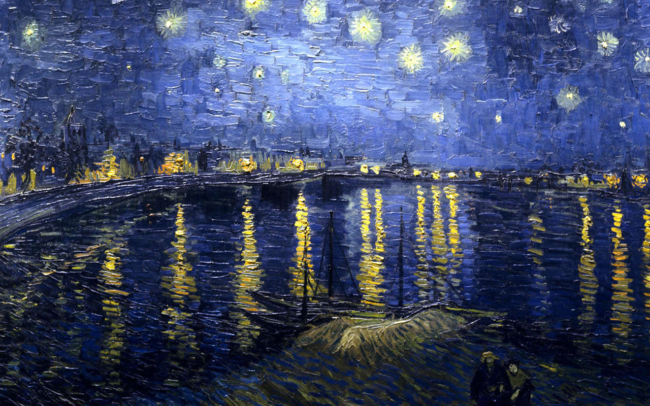 Starry Night Over The Rhone By Vincent Van Gogh