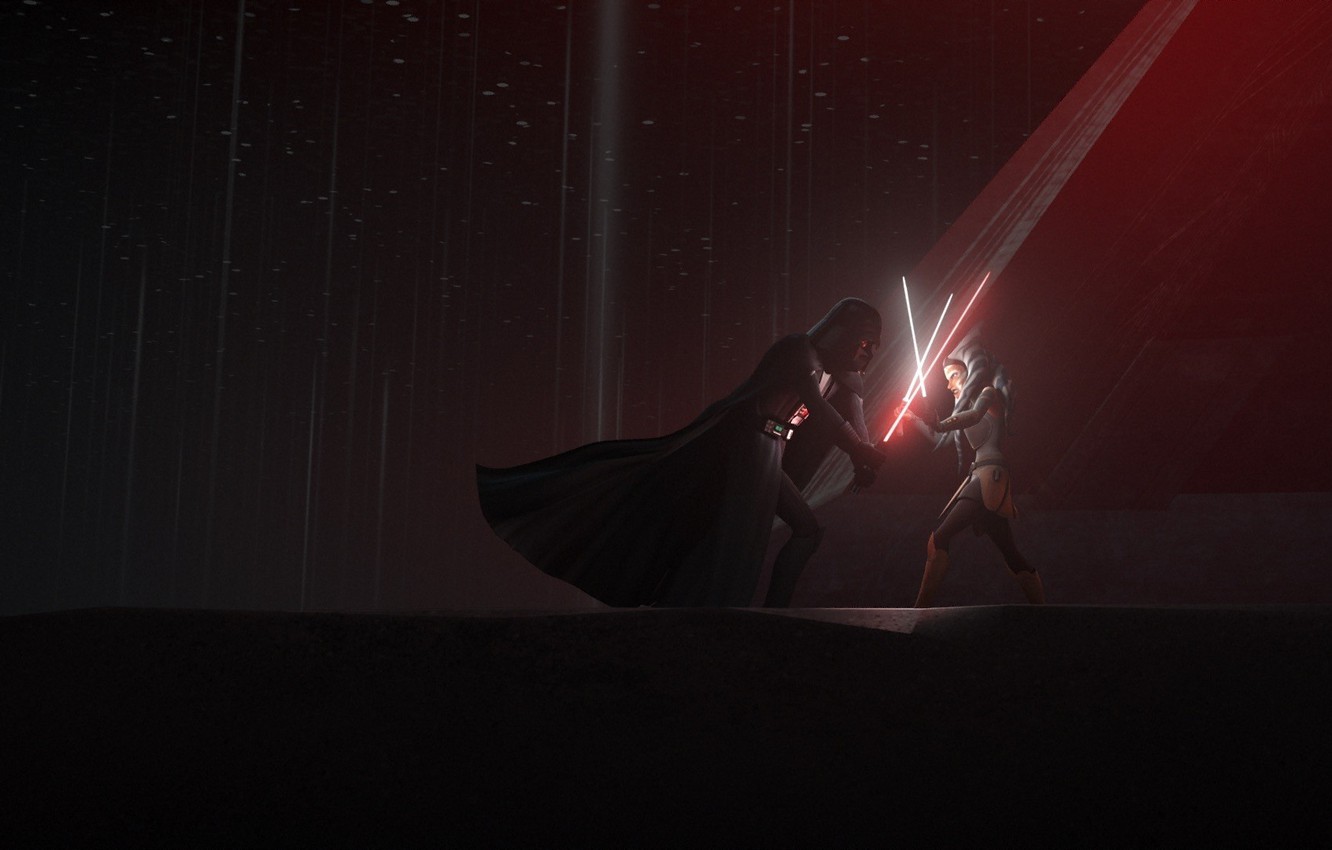 Wallpaper Darth Vader Star Wars Rebels Ahsoka