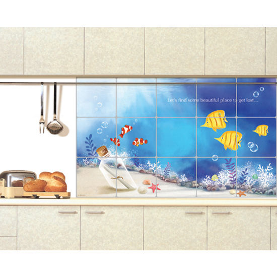  Adhesive Wallpaper for Kitchen Backsplash Washable Wall Decor eBay 550x550