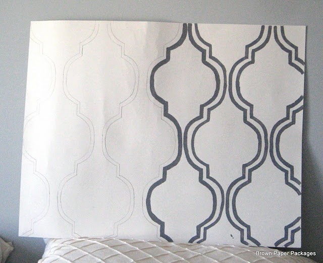 Stenciling That Looks Like Wallpaper For The Home
