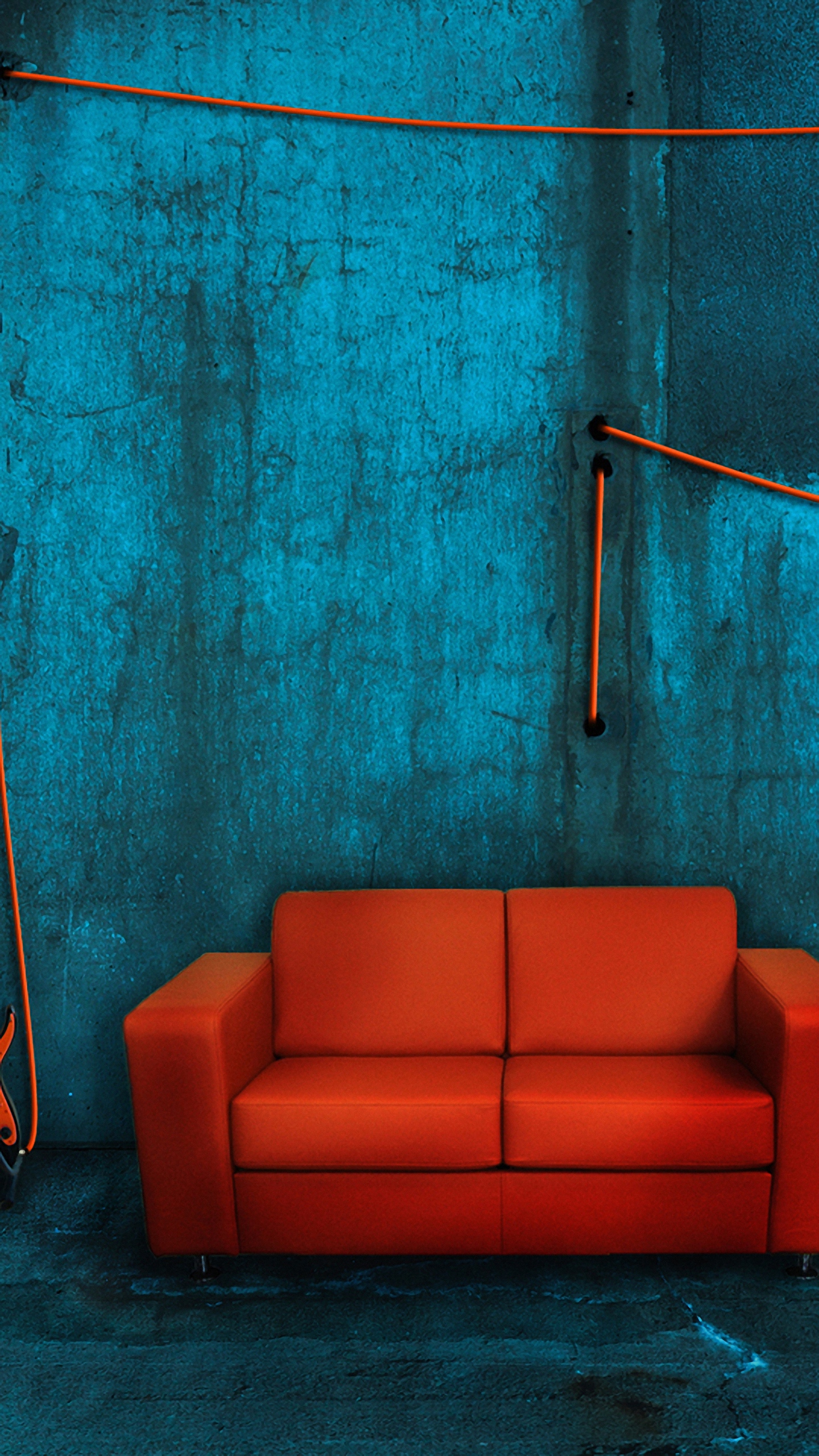 Orange Sofa Wallpaper For Samsung Galaxy Note