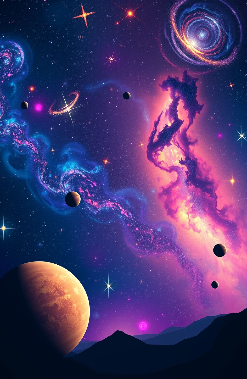 Space Star Background