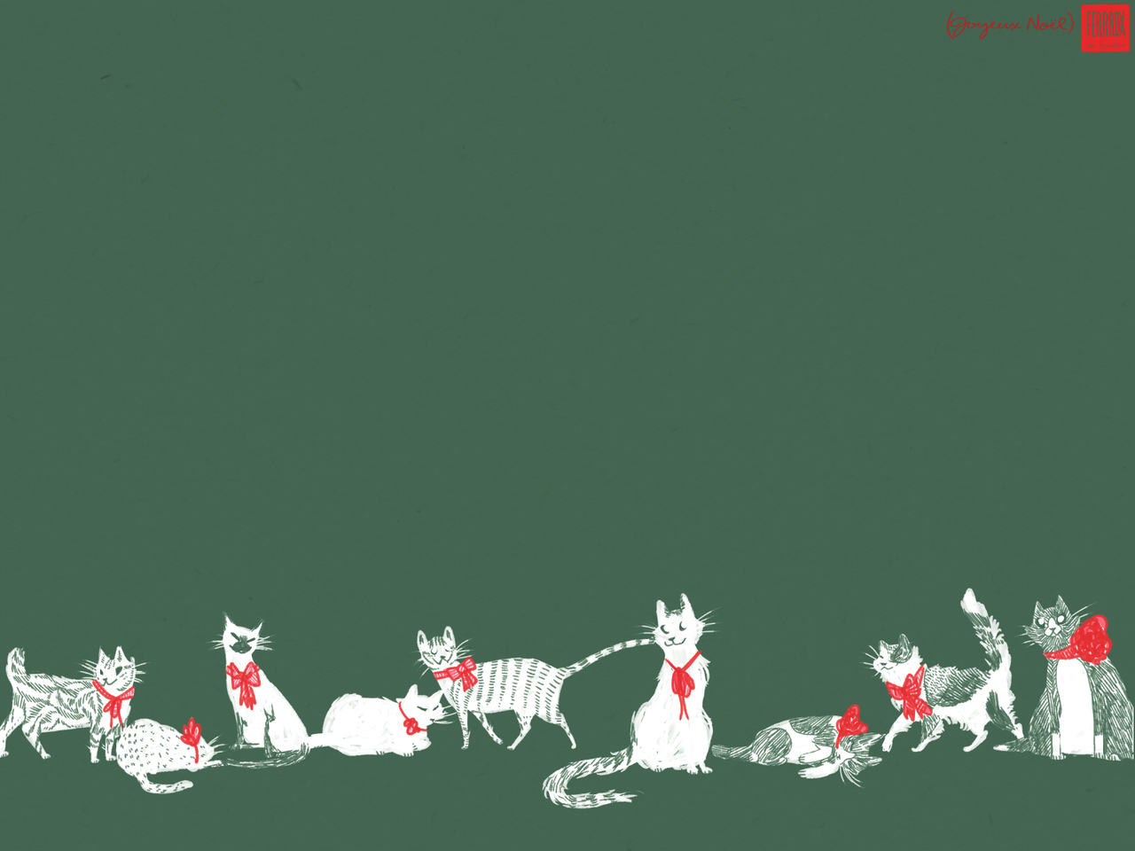 Kitten Trash Ferrrox Christmas Cat Wallpaper Px