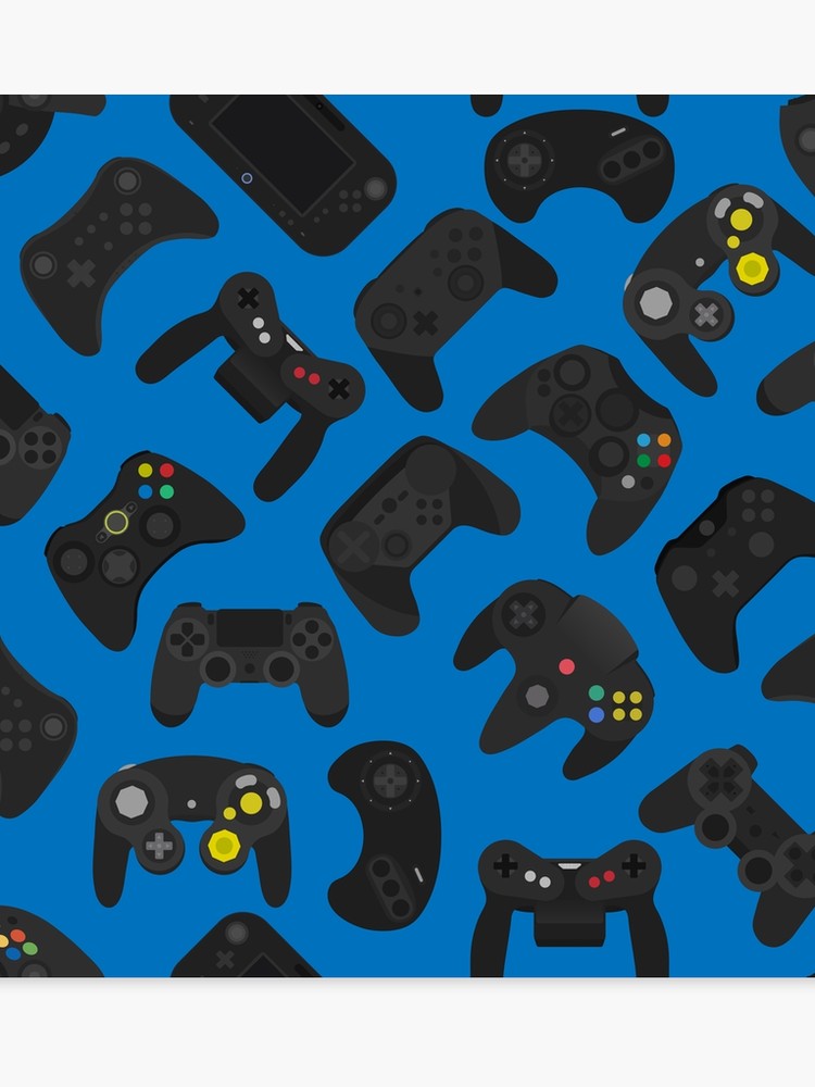 Video Game Controller Background Gadgets Seamless Pattern S