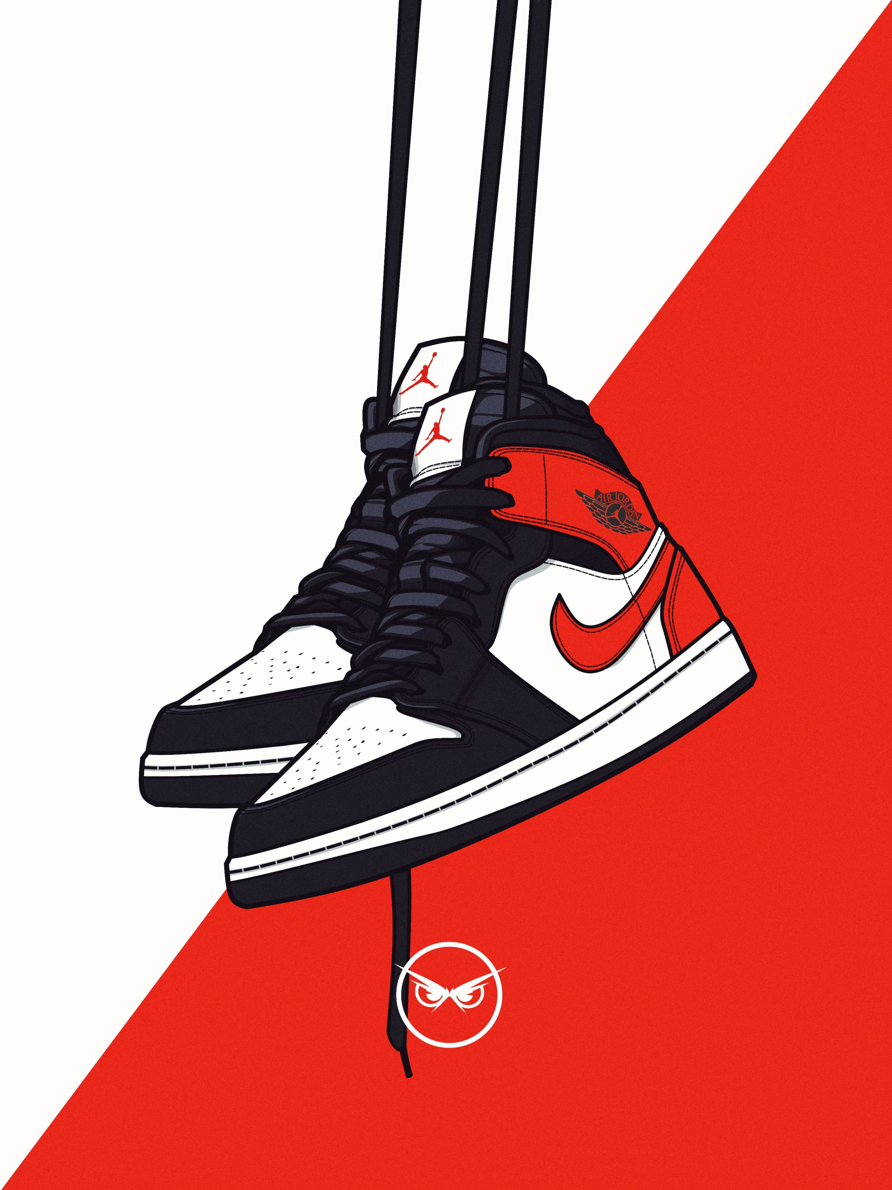 Jordan Kicks Sneakers Wallpaper Shoes iPhone Neon