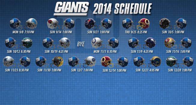 Breaking Down The Giants Schedule Takes A