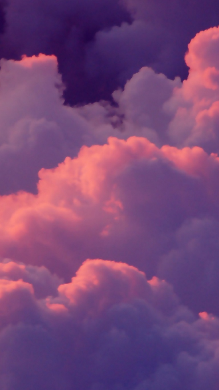 Pink Clouds Surface Rt Wallpaper