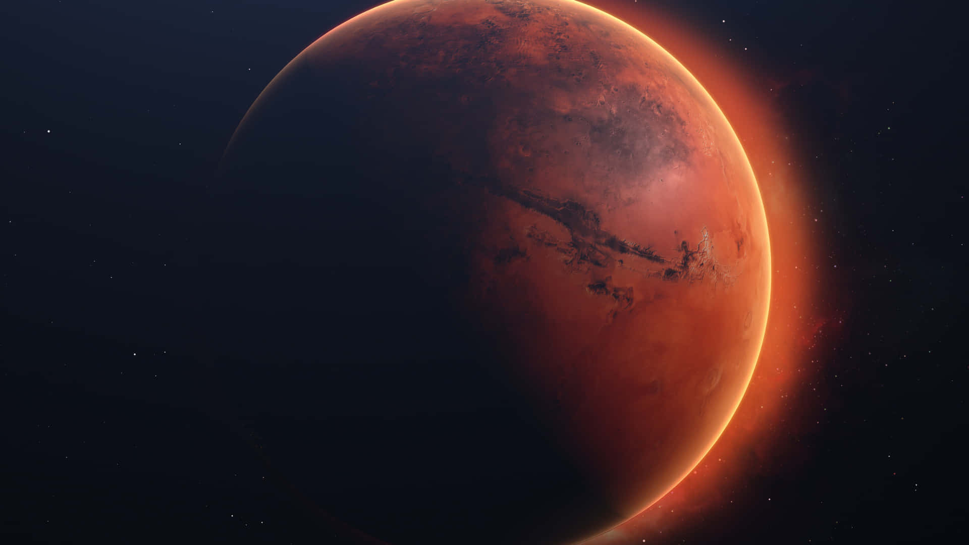 Outer Space Red 4k Wallpaper