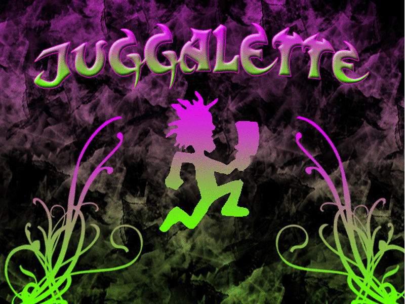 Puple Green Juggalette Icp Wallpaper