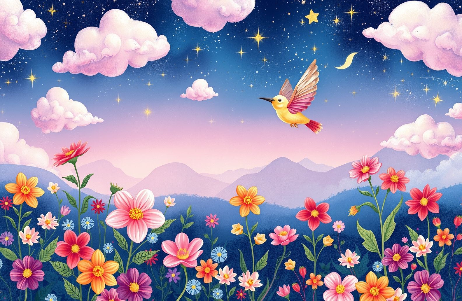 Fanny Skylark Wallpaper