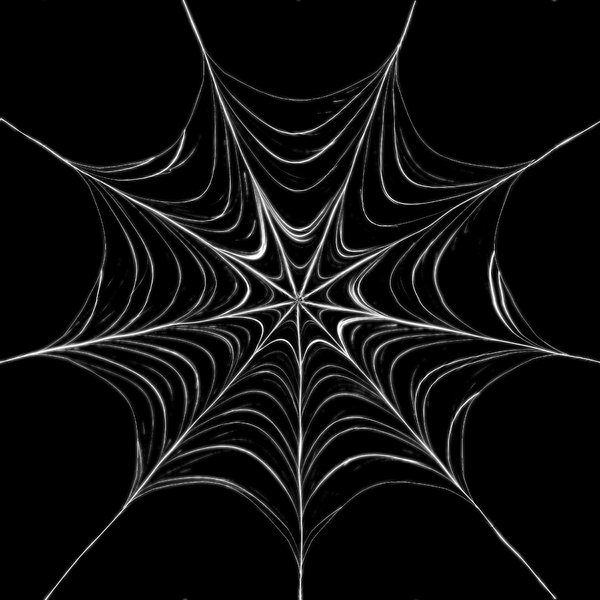 Spiderweb On Black Background Useful For Halloween Etc