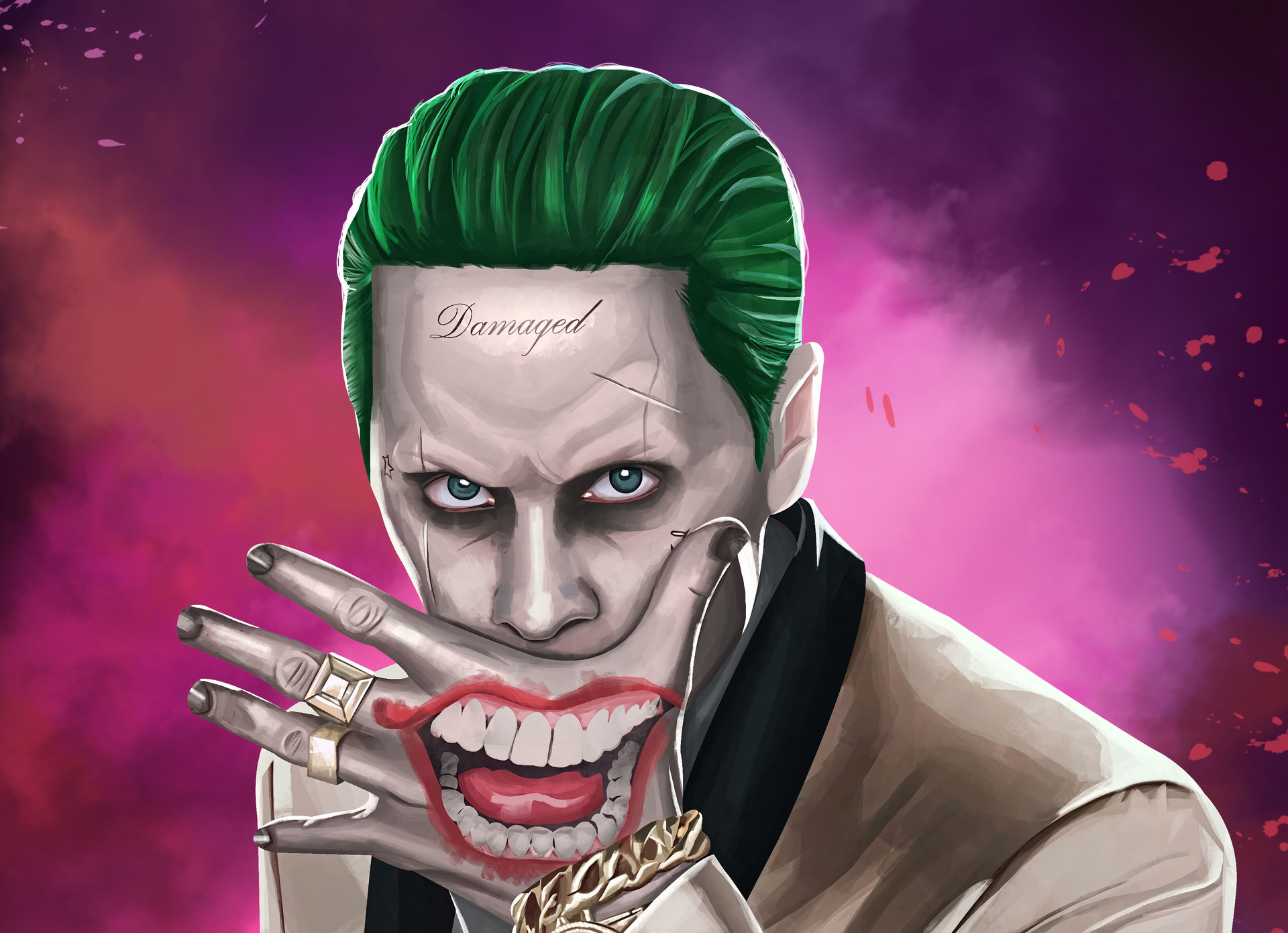 Joker Suicide Squad Artwork HD Wallpaper Movies 4k