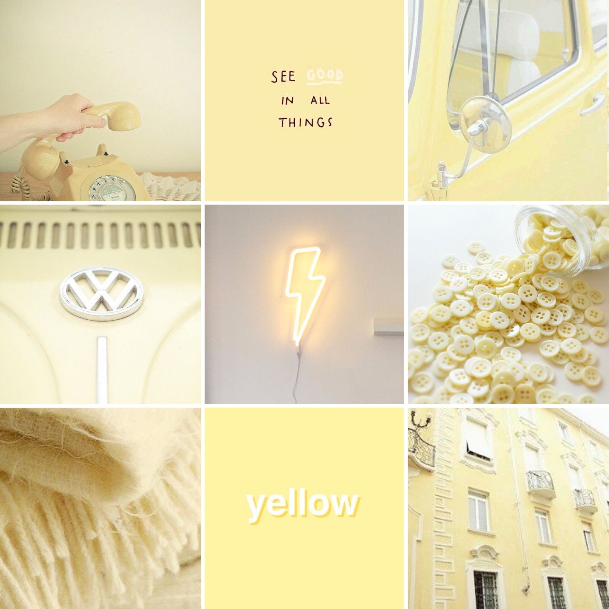 Cute Pastel Yellow Aesthetic Wallpaper On