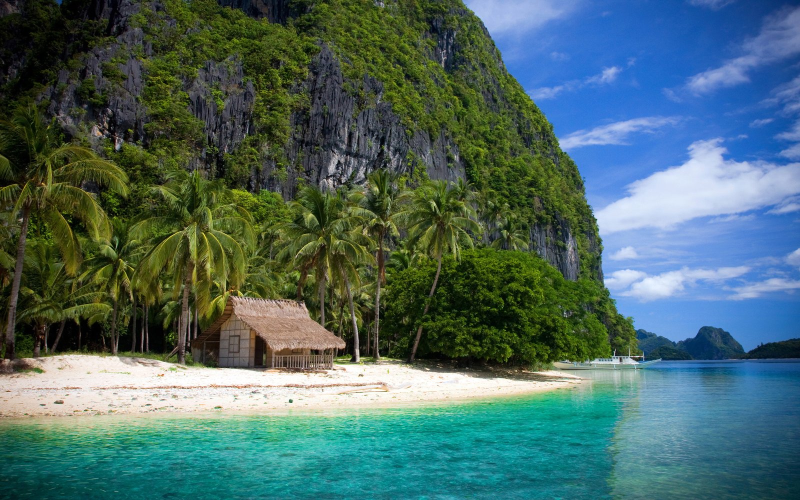 Bacuit Bay El Nido Palawan Philippines Islands Lagoons With Turquoise Wallpaper