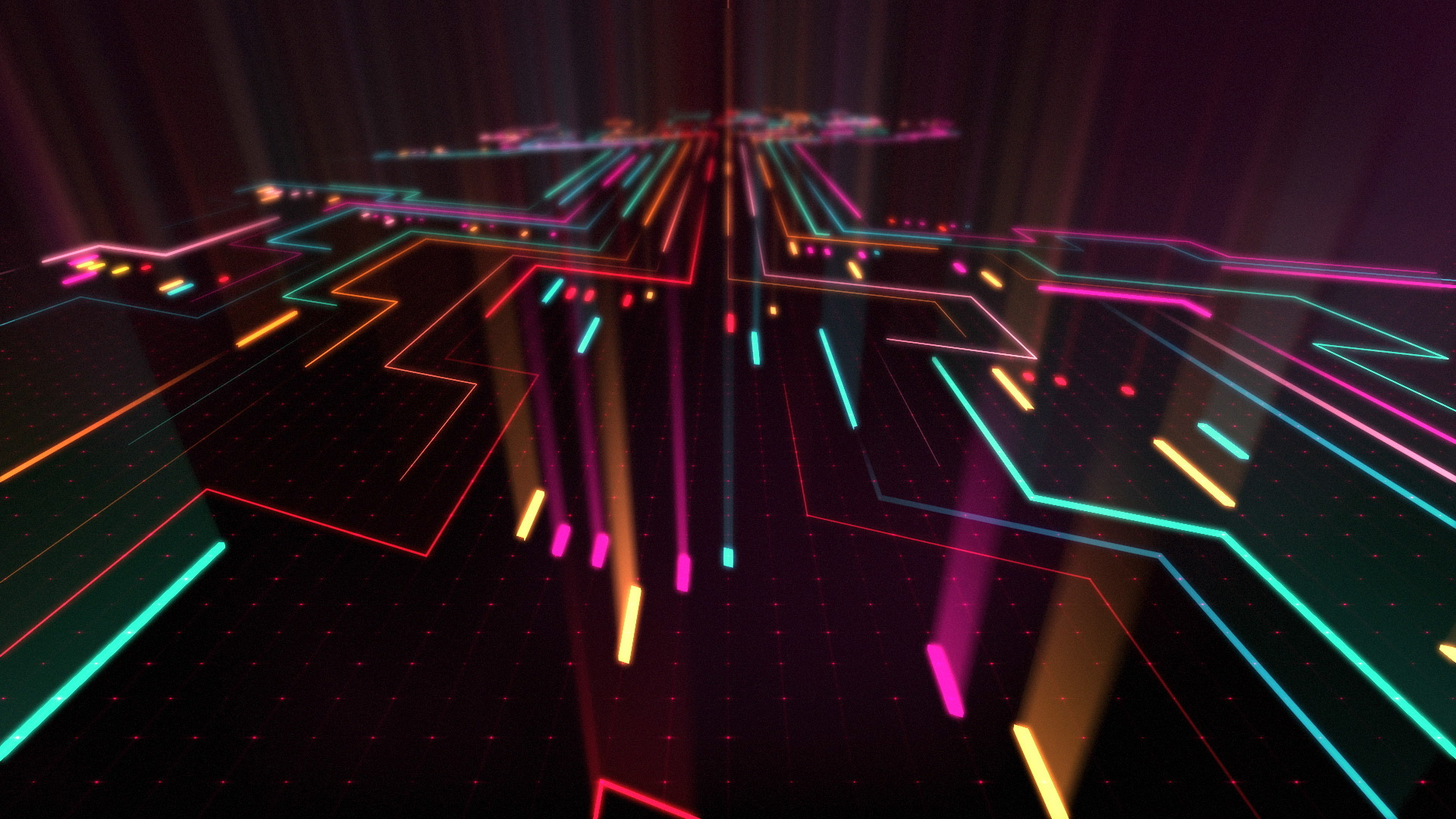 Abstract Neon Digital Art Wallpaper HD 4k
