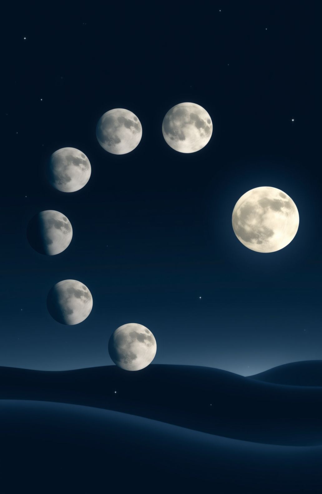 Phases Of The Moon Wallpaper