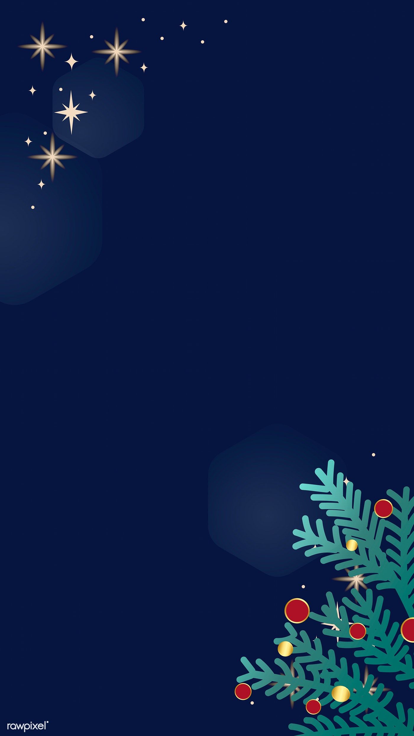 Premium Vector Of Christmas Doodle On Blue Background