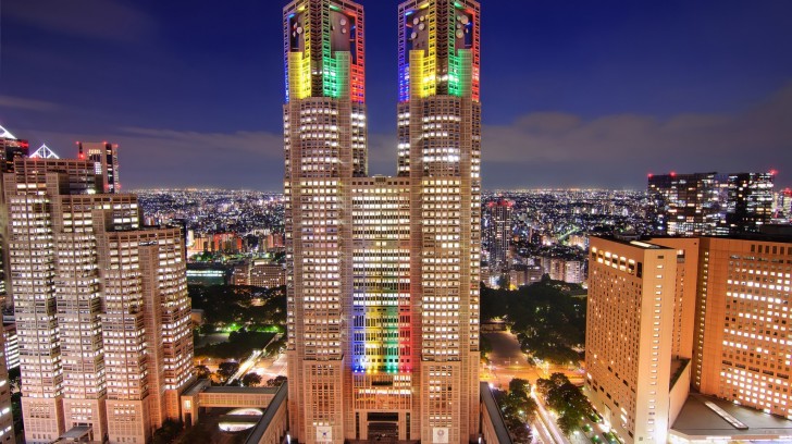 Wallpaper Japan Tokyo Big City Lights Night   Wallpapers HD Download